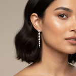 Lab Grown Diamond LGD Oval & Round Drop Earrings