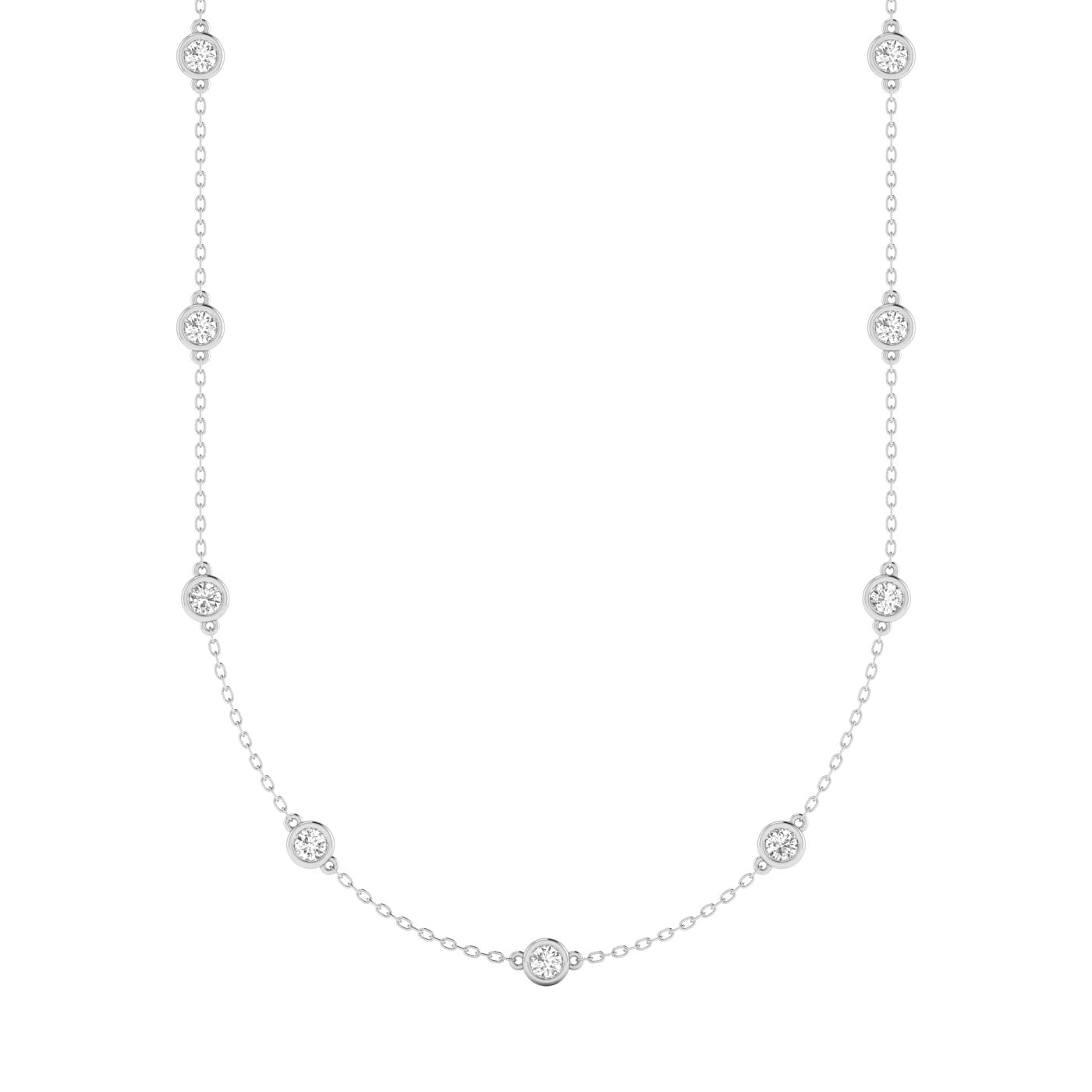 Lab Grown LGD Stationary Necklace