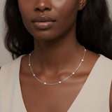 Lab Grown LGD Stationary Necklace