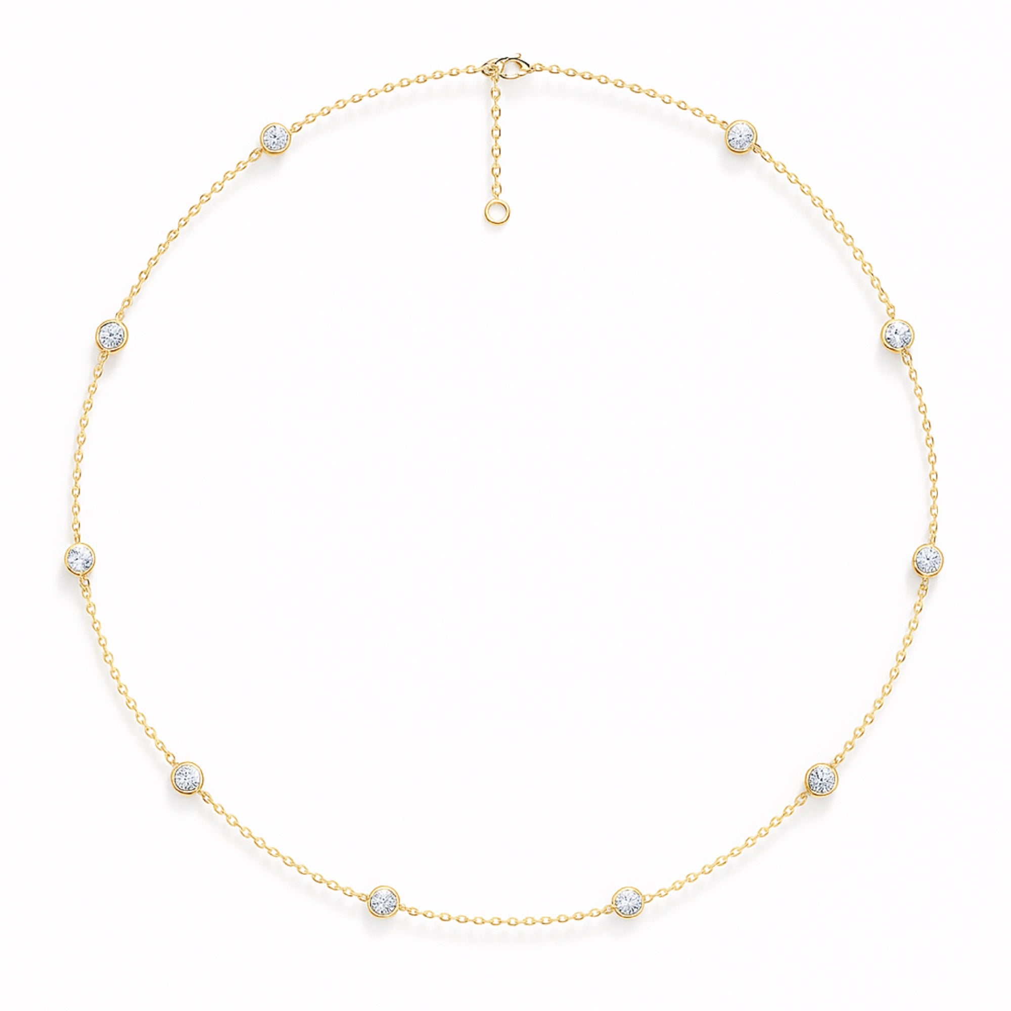 Lab Grown LGD Stationary Necklace
