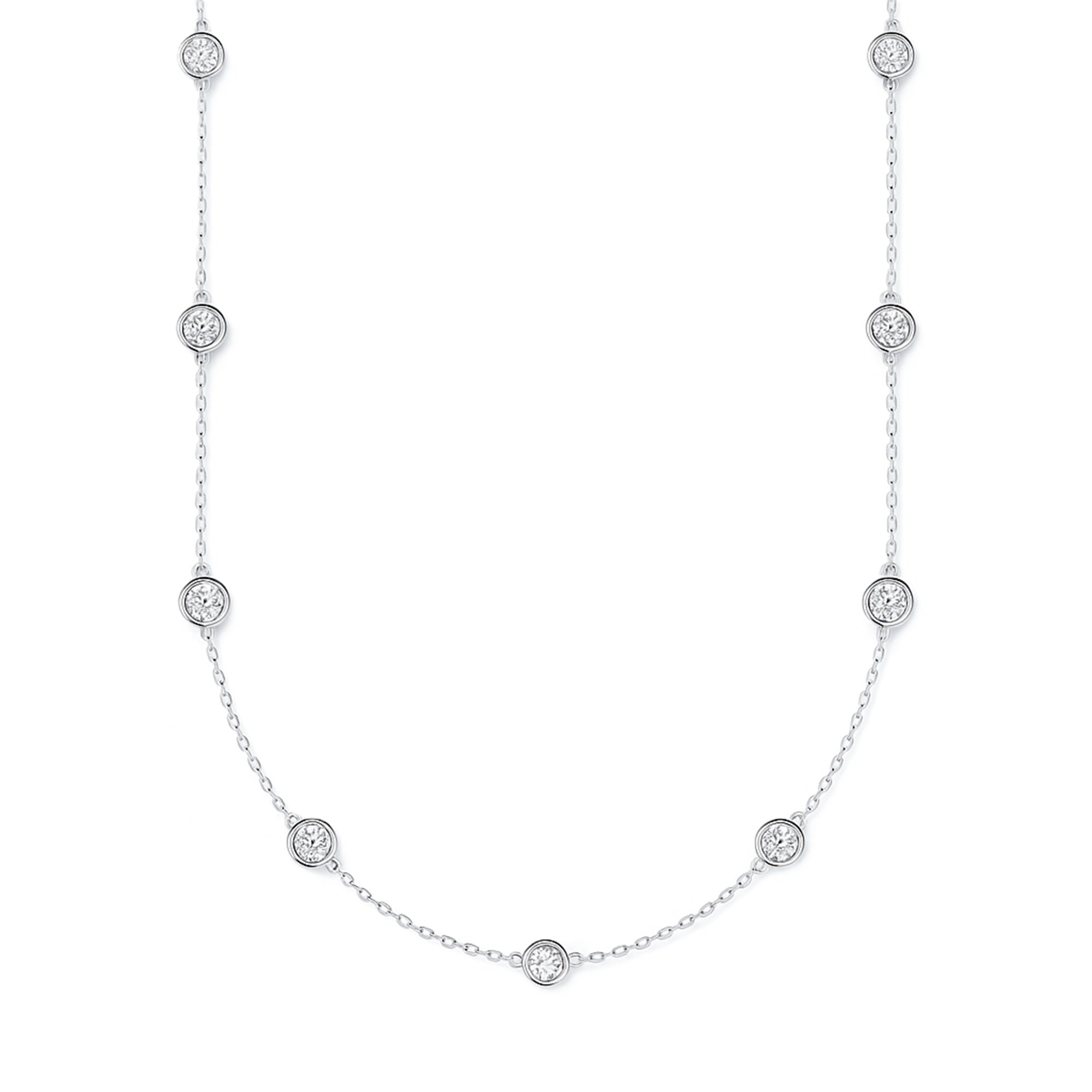 Lab Grown LGD Stationary Necklace