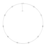 Lab Grown LGD Multi-Shape Stationary Necklace