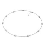 Lab Grown LGD Multi-Shape Stationary Necklace