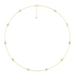 Lab Grown LGD Multi-Shape Stationary Necklace