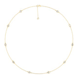 Lab Grown LGD Multi-Shape Stationary Necklace