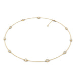 Lab Grown LGD Multi-Shape Stationary Necklace