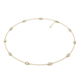 Lab Grown LGD Multi-Shape Stationary Necklace
