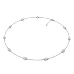 Lab Grown LGD Multi-Shape Stationary Necklace