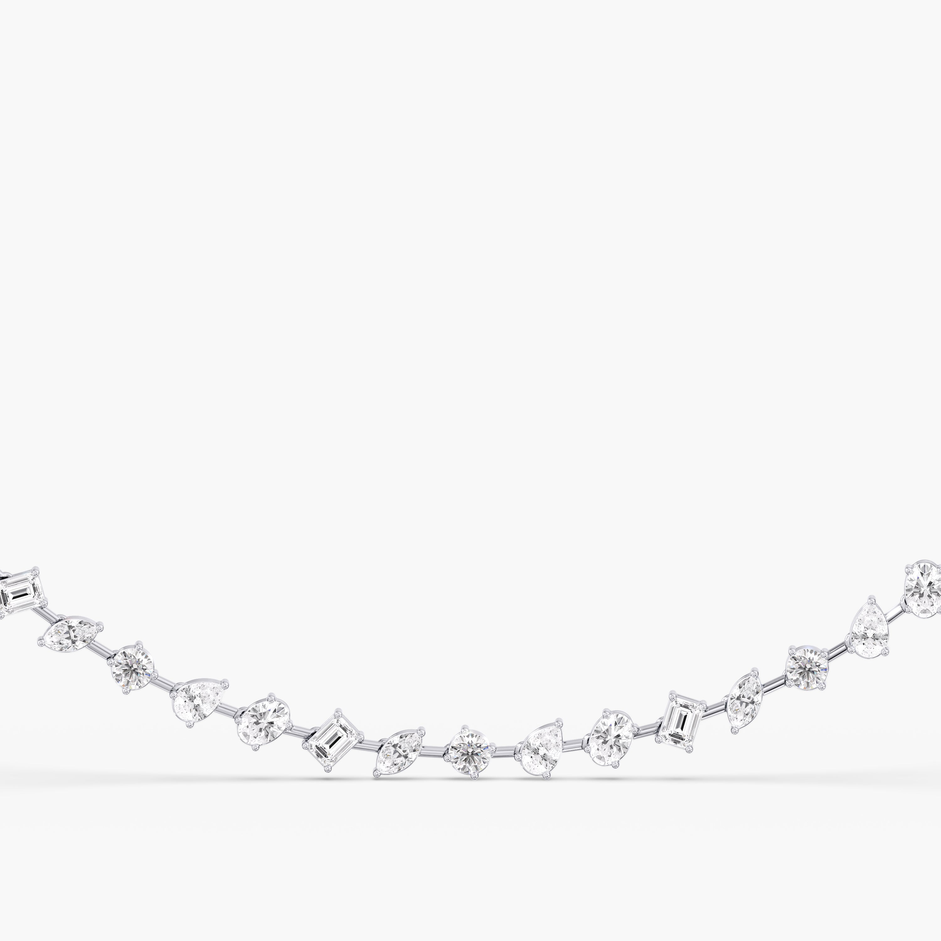Lab Grown LGD Multi-Shape Necklace