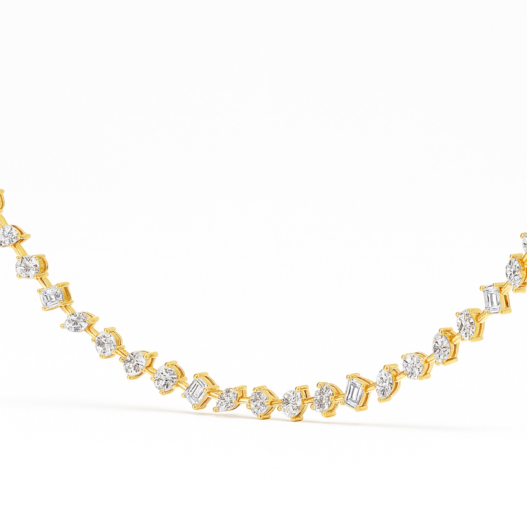 Lab Grown LGD Multi-Shape Necklace