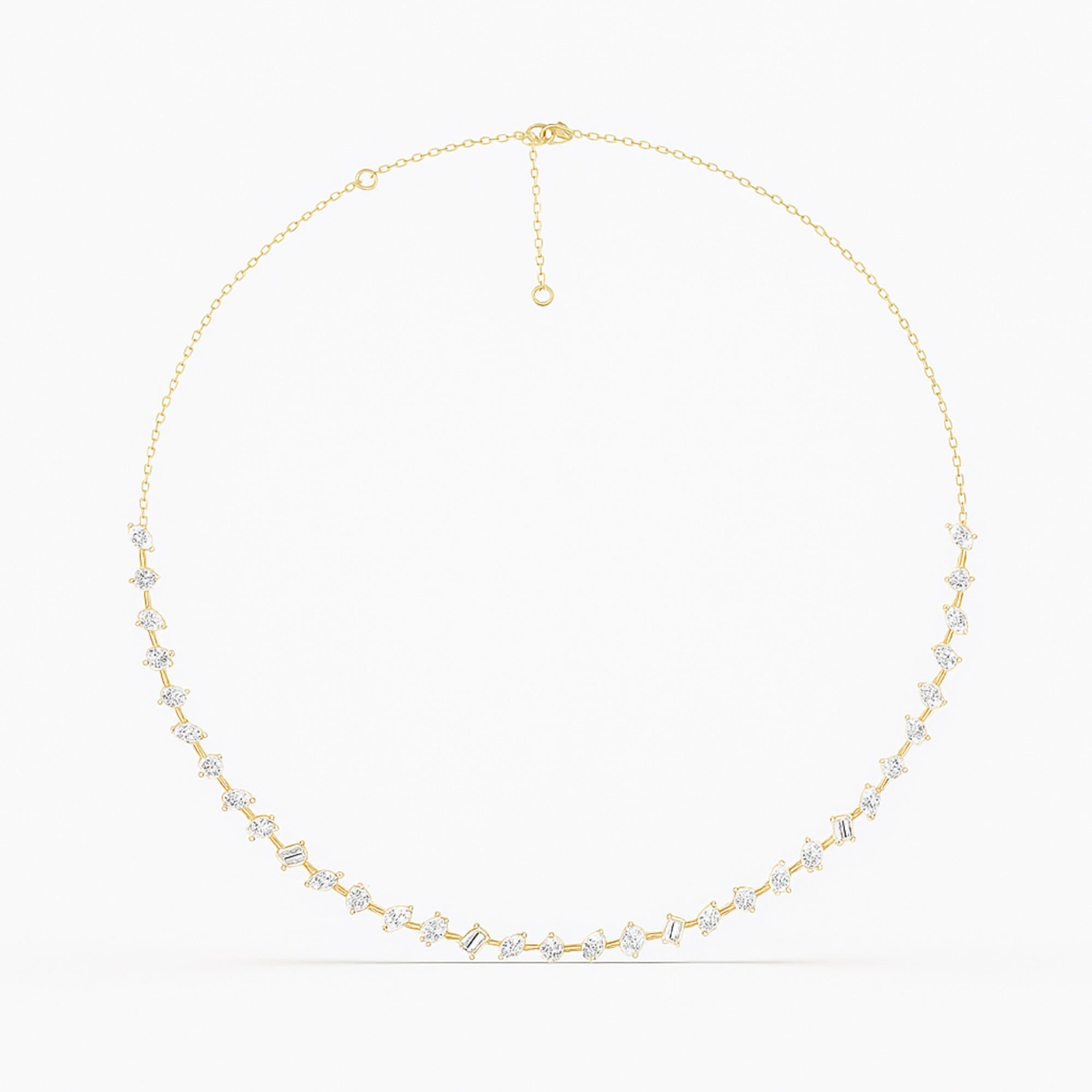Lab Grown LGD Multi-Shape Necklace