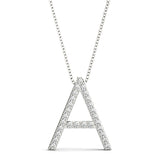 Lab Grown Diamond Initial Letter Q Pendants