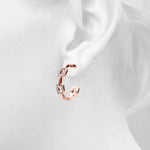 Lab Grown Chain Link Fashion Earrings