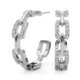Lab Grown Chain Link Fashion Earrings
