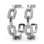 Lab Grown Chain Link Fashion Earrings