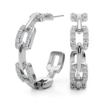 Lab Grown Chain Link Fashion Earrings