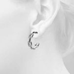 Lab Grown Chain Link Fashion Earrings