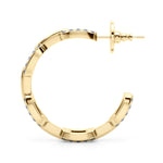 Lab Grown Chain Link Fashion Earrings