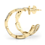 Lab Grown Chain Link Fashion Earrings