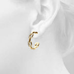 Lab Grown Chain Link Fashion Earrings