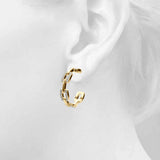 Lab Grown Chain Link Fashion Earrings
