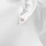 Lab-Grown Diamond Flower Cluster Earrings