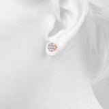 Lab-Grown Diamond Flower Cluster Earrings