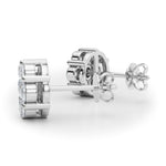 Lab-Grown Diamond Flower Cluster Earrings