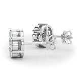 Lab-Grown Diamond Flower Cluster Earrings
