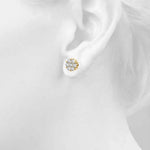 Lab-Grown Diamond Flower Cluster Earrings