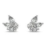 Lab-Grown Diamond Marquise Cluster Stud Earrings