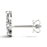 Lab-Grown Diamond Marquise Cluster Stud Earrings