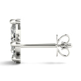 Lab-Grown Diamond Marquise Cluster Stud Earrings