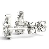 Lab-Grown Diamond Marquise Cluster Stud Earrings