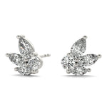 Lab-Grown Diamond Marquise Cluster Stud Earrings