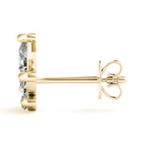 Lab-Grown Diamond Marquise Cluster Stud Earrings