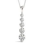 Lab-Grown Diamond 5-Stone Graduating Pendant