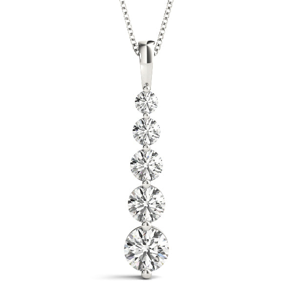 Lab-Grown Diamond 5-Stone Graduating Pendant