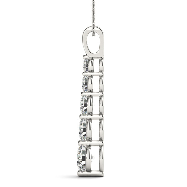 Lab-Grown Diamond 5-Stone Graduating Pendant