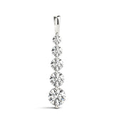 Lab-Grown Diamond 5-Stone Graduating Pendant