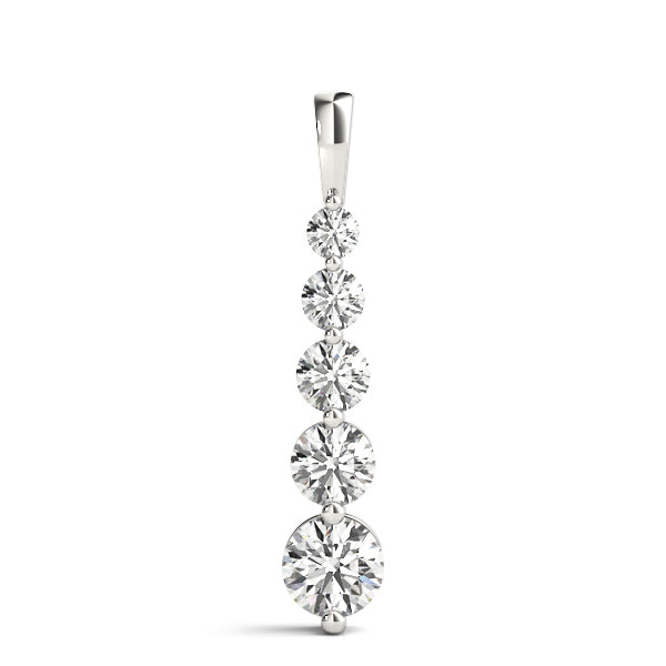 Lab-Grown Diamond 5-Stone Graduating Pendant