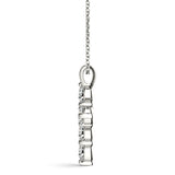 Lab Grown Accented Cross Pendant