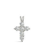 Lab Grown Accented Cross Pendant