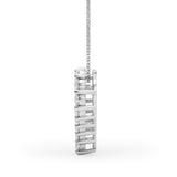 Lab Grown Shared Prong Heart Shape Pendant Necklace
