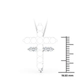Lab-Grown Diamond Cross Pendant