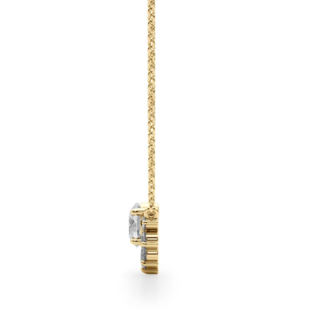 Lab Grown Prong Set Fashion Necklaces