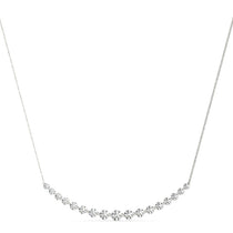 Lab-Grown Diamond Curved Bar Pendant