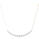 Lab-Grown Diamond Curved Bar Pendant