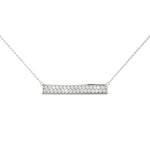 Lab Grown Horizontal Bar Necklace