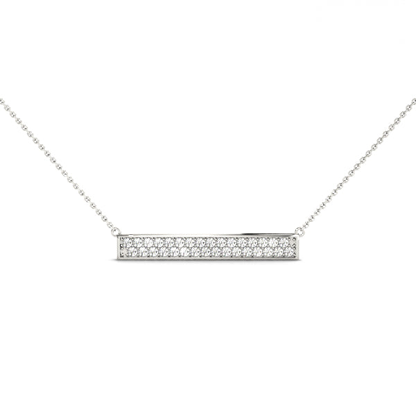 Lab Grown Horizontal Bar Necklace